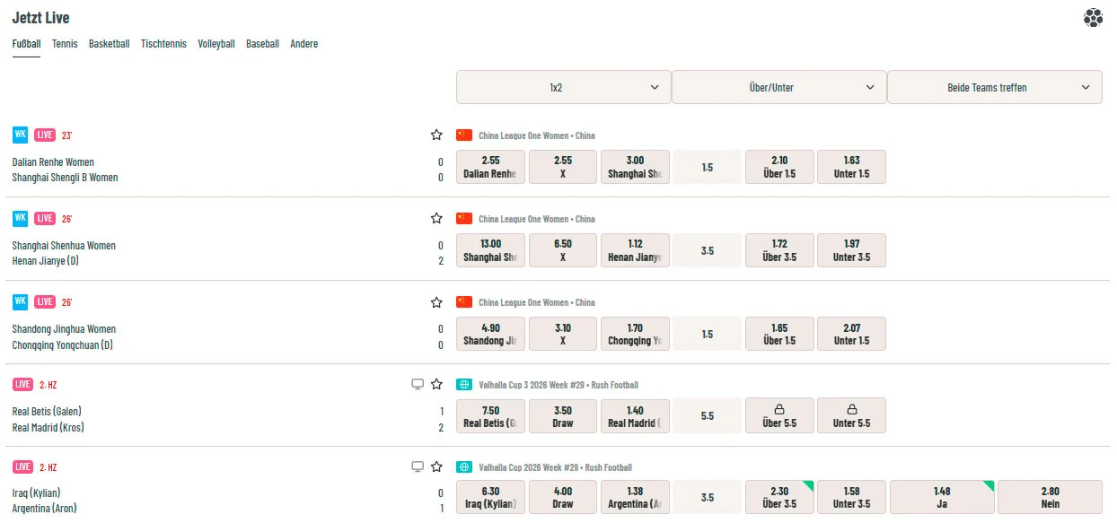 live betting wyns casino