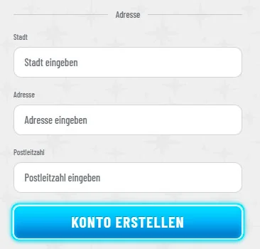 register form adres